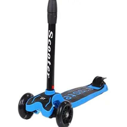 3 Wheel Children's Scooter With Led Lights Foldable Adjustable Ages 4-12 Years Toddler Scooter For Boys And Girls.
