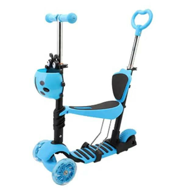 GN Universe 3 Wheeled 2 in 1  Scooter for Kids - Stand & Cruise Child/Toddlers Toy Folding.