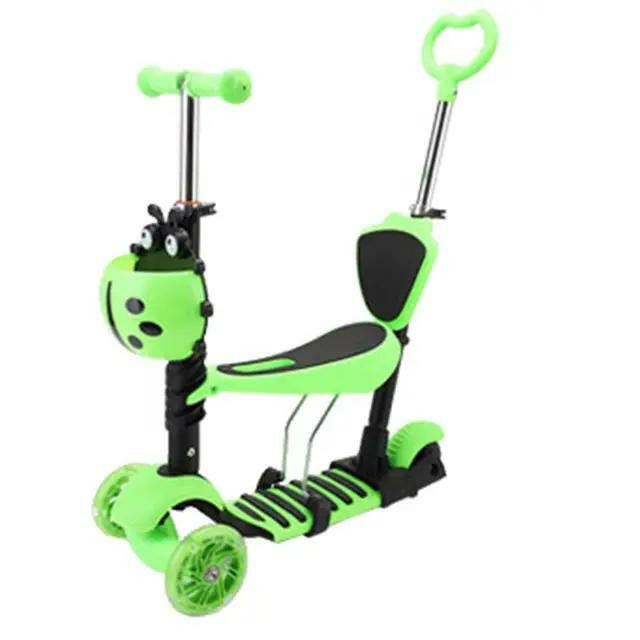 GN Universe 3 Wheeled 2 in 1  Scooter for Kids - Stand & Cruise Child/Toddlers Toy Folding.