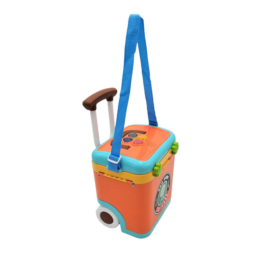 BBQ Grill Toy Kitchen Set for Kids Interactive Pack n Play Pretend Outside Play