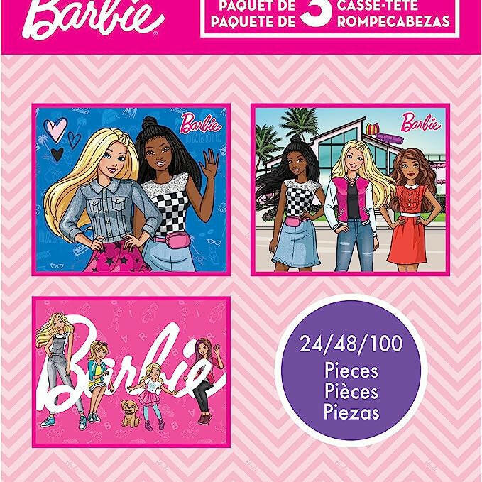 Barbie 3 in 1 Jigsaw Puzzles for Kids