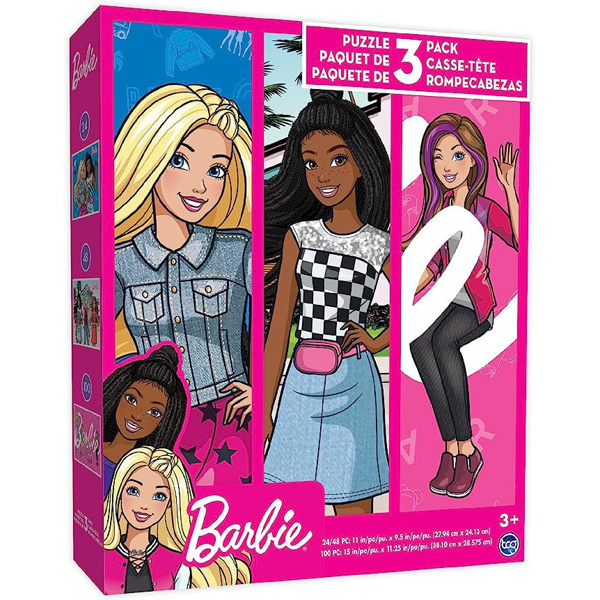 Barbie 3 in 1 Jigsaw Puzzles for Kids