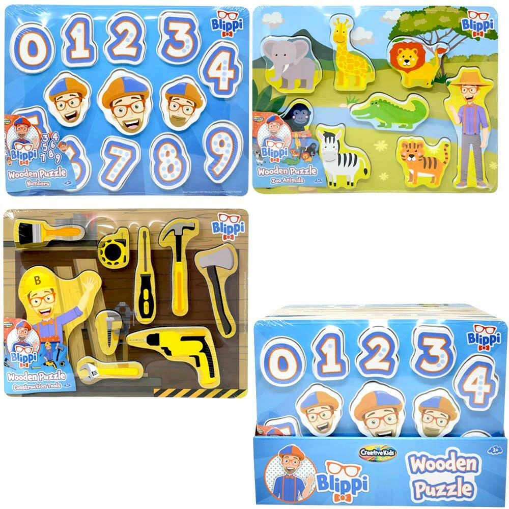 Blippi Wooden Puzzles Creative Kids For Boys And Girls