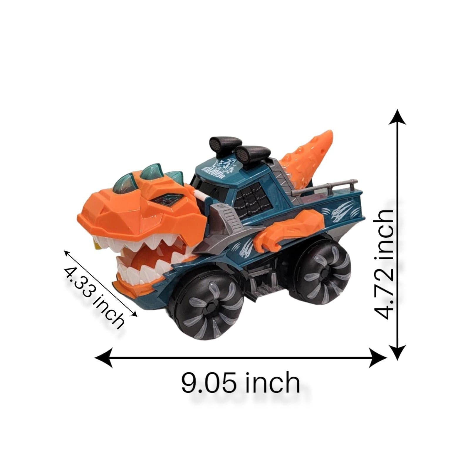 Cartoon Kids Electric Dinosaur Truck Toy with Light and Music