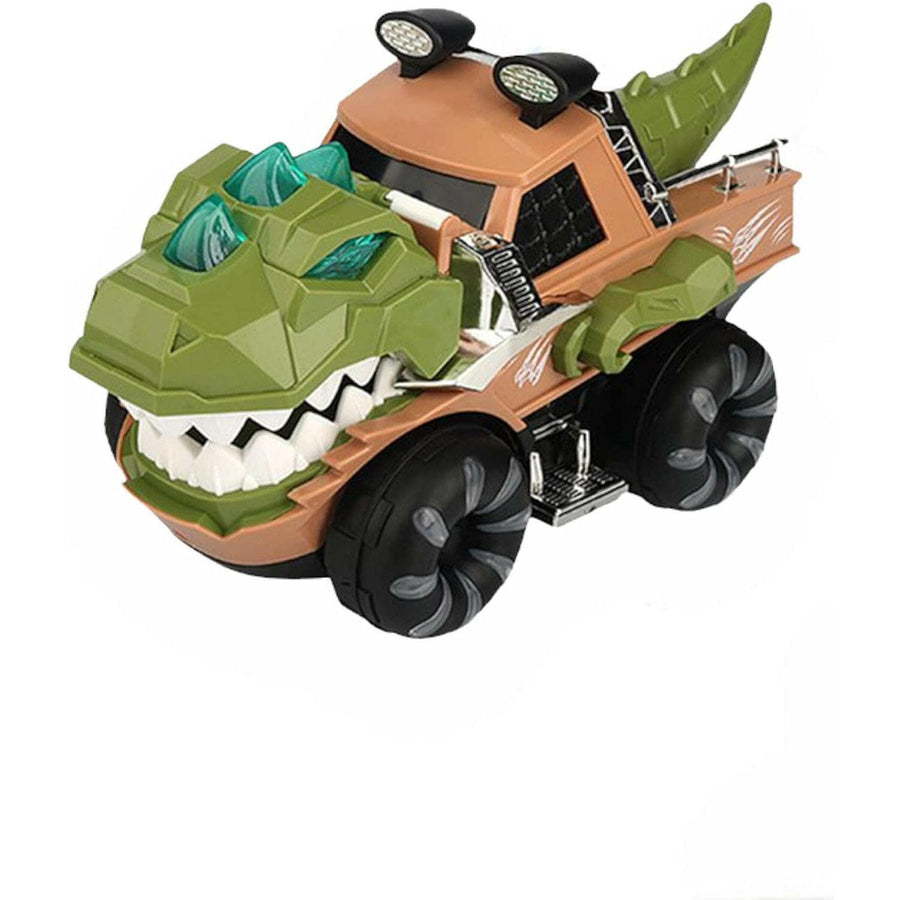 Cartoon Kids Electric Dinosaur Truck Toy with Light and Music
