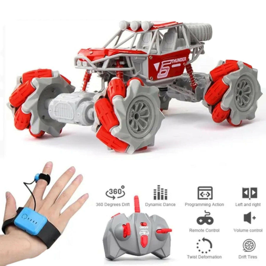 Climbing Stunt R/C Car With Twister Remote Control 1:20 Scale Red/Blue