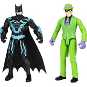 DC Comics Batman 4'' Batman and The Riddler Action Figure With 6 Accessories