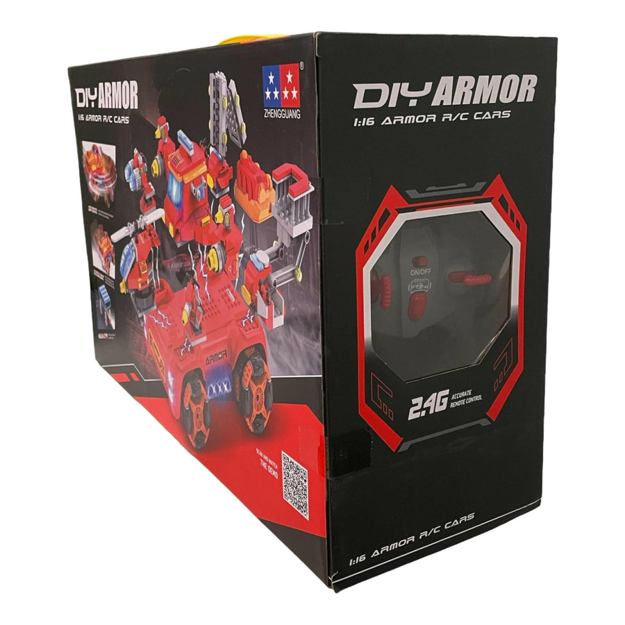 DIY Armor Car Building Set With Remote Control 1:16 Build Robot Car