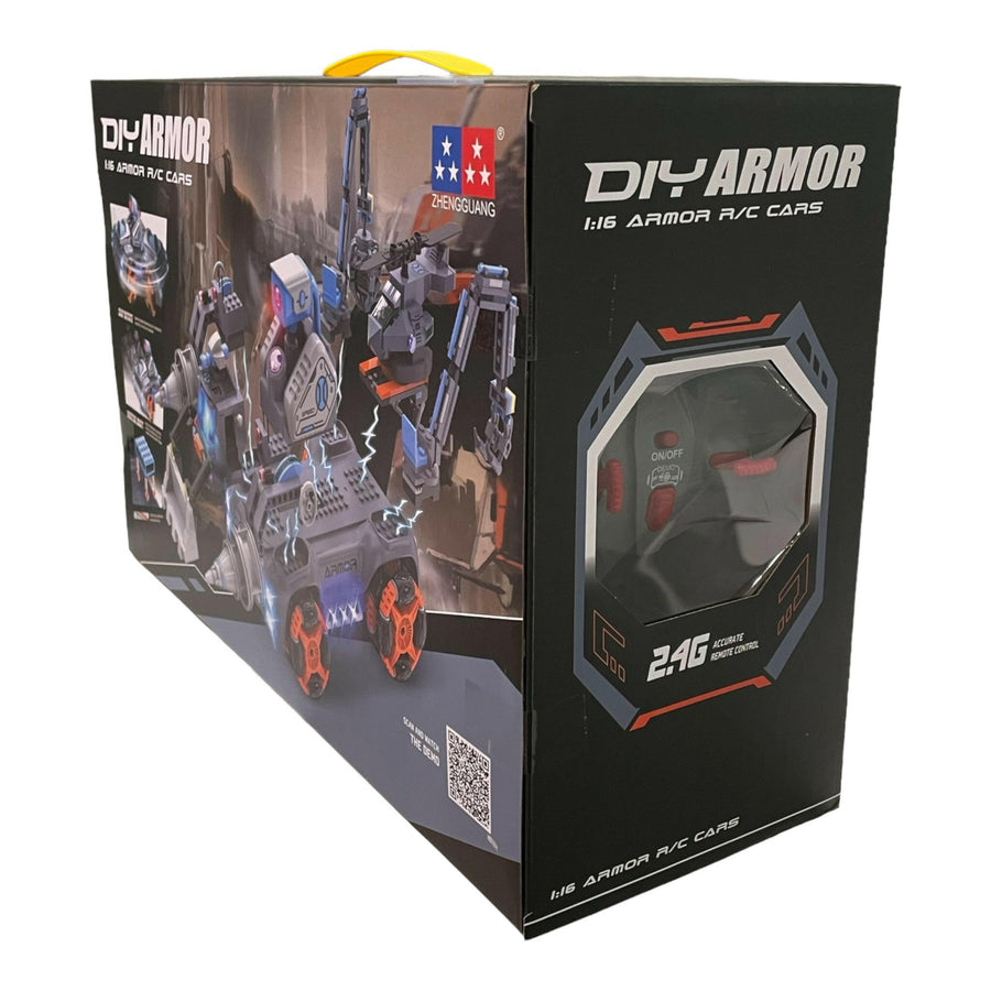DIY Armor Car Building Set With Remote Control 1:16 Build Robot Car