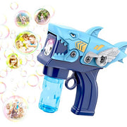 DIY Shark Bubble Machine Bubble Blower for Kids, with Bubble Gun with Bubble Solution