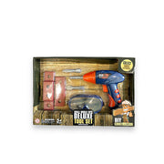 Deluxe Pretend Repair Tool Set With Power Drill 6 pc For Kids