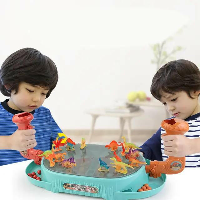 Dinosaur Battle Games Toys Parent Child Double Battle Catapult Ball