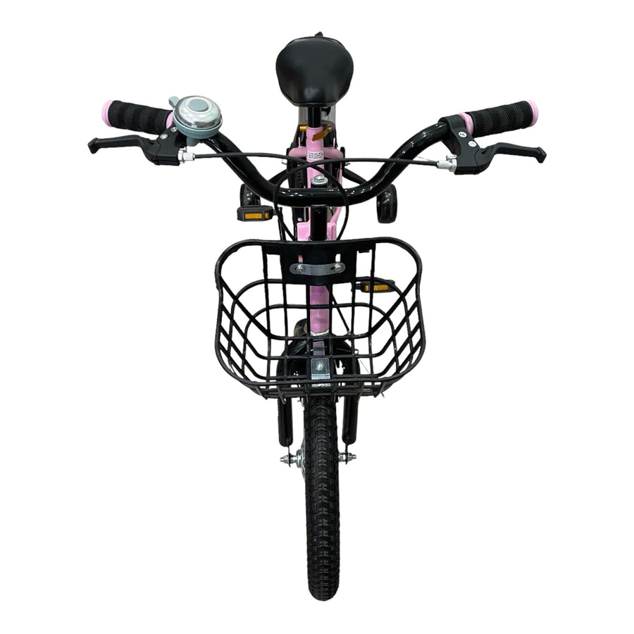 Foldable Bike Bicycle Pink 16 Inch With A Water Bottle And Water Bottle Holder