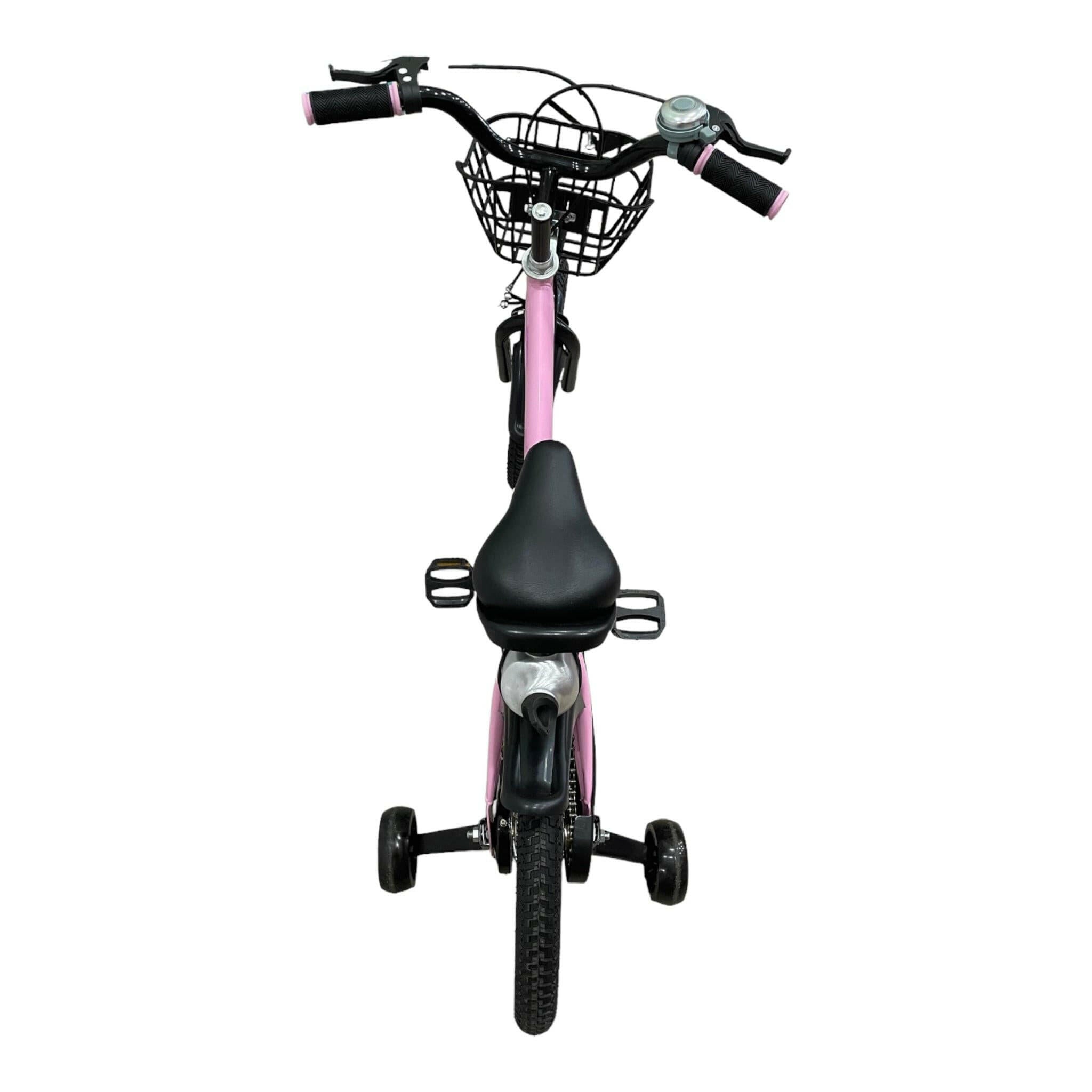 Foldable Bike Pink 16 Inch With A Water Bottle And Water Bottle Holder