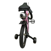 Foldable Bike Bicycle Pink 16 Inch With A Water Bottle And Water Bottle Holder