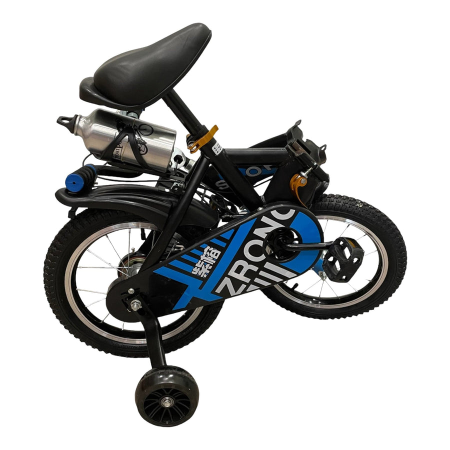 Foldable Bike Blue 14 Inch With A Water Bottle Holder