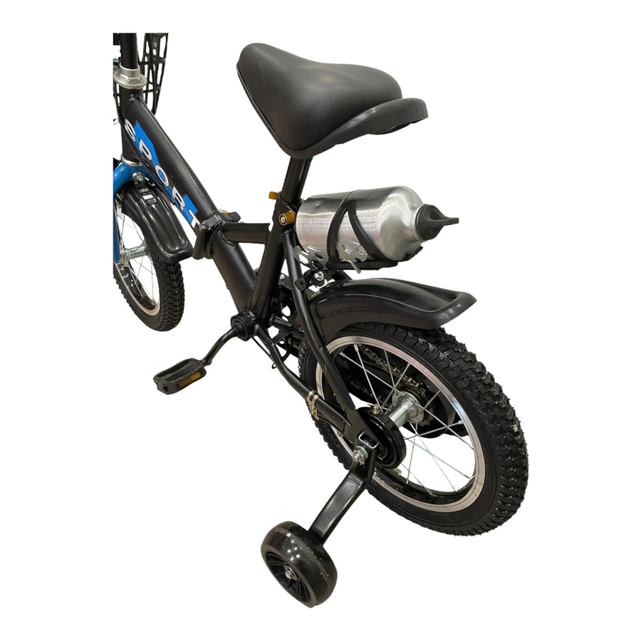 Foldable Bike Blue 14 Inch With A Water Bottle Holder