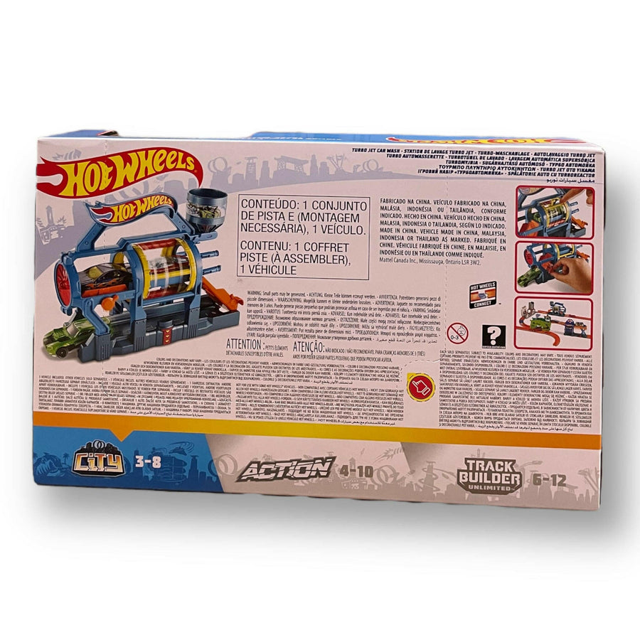 Hot Wheels Turbo Jet Car Wash City Track Builder Unlimited