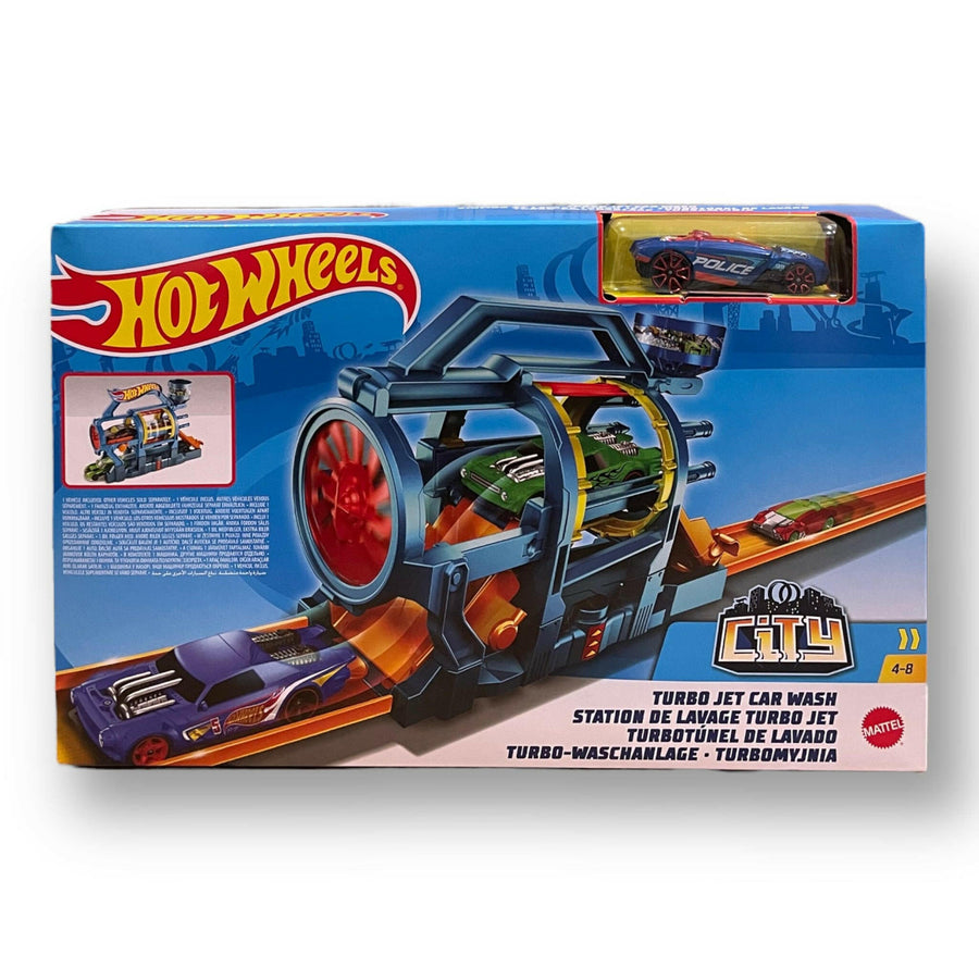 Hot Wheels Turbo Jet Car Wash City Track Builder Unlimited