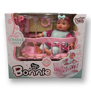 Interactive Baby Doll with Crib & Bedtime Accessories