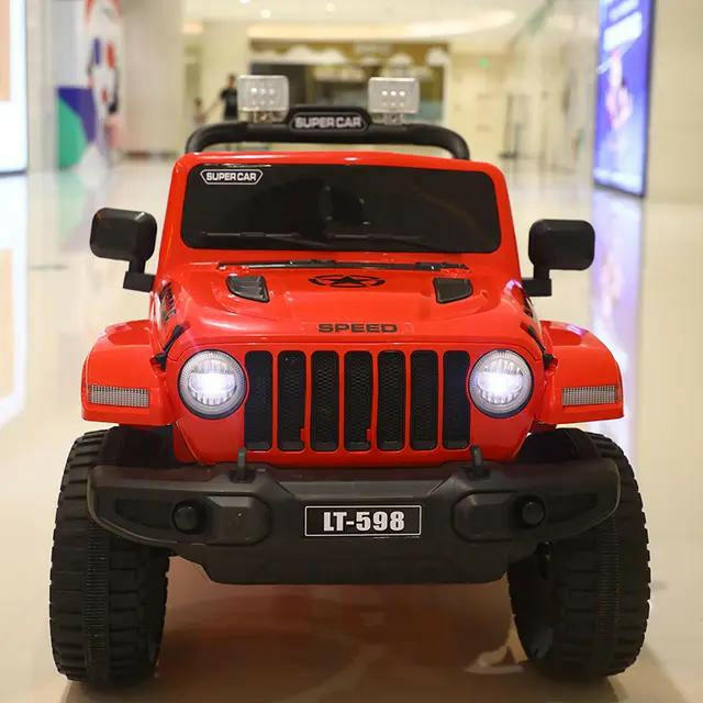 Jeep Electric Ride-On Car For Kids With Remote Control And Leather Seat.