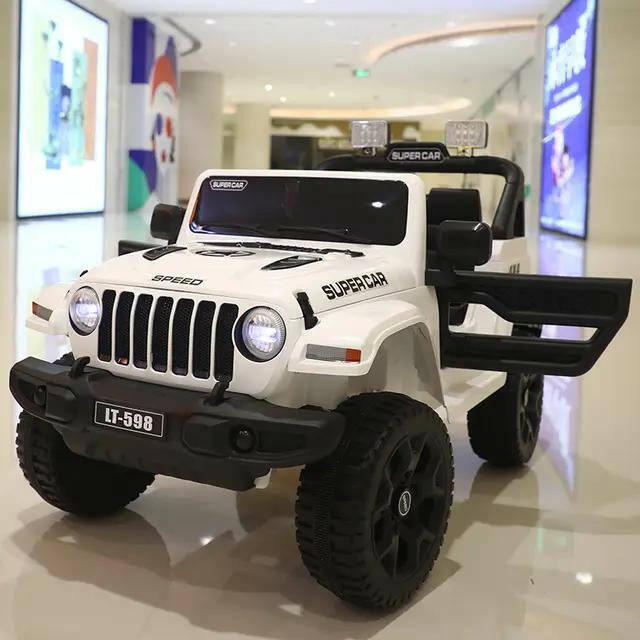 Jeep Electric Ride-On Car For Kids With Remote Control And Leather Seat.