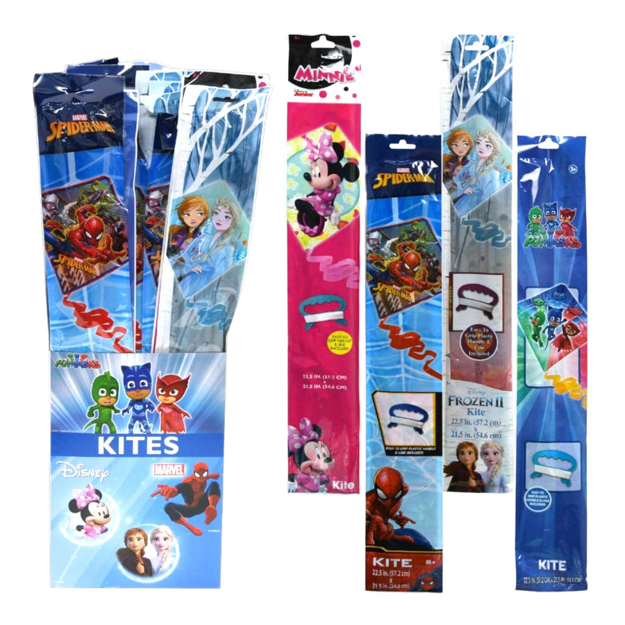 Kites 23'' a Character Mikey Mouse, Spider Man, Frozen, Pj Masks