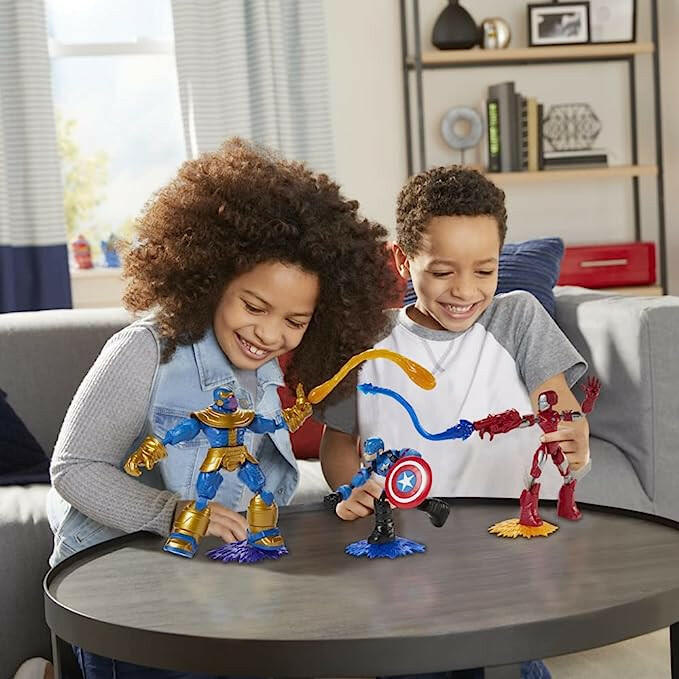 Marvel Avengers Bend and Flex Iron Man, Captain America, Thanos 3-Pack