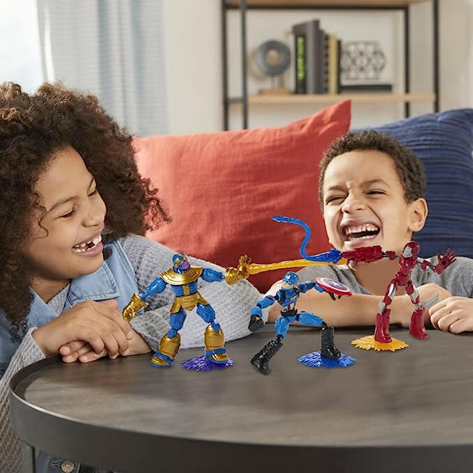 Marvel Avengers Bend and Flex Iron Man, Captain America, Thanos 3-Pack