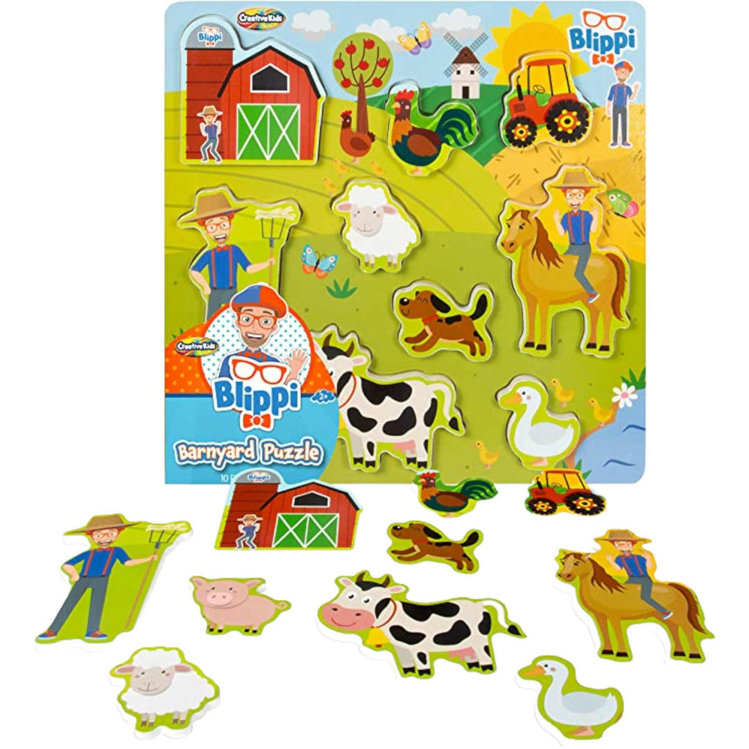 Blippi Large Wooden Puzzles For Kids Creative Kids