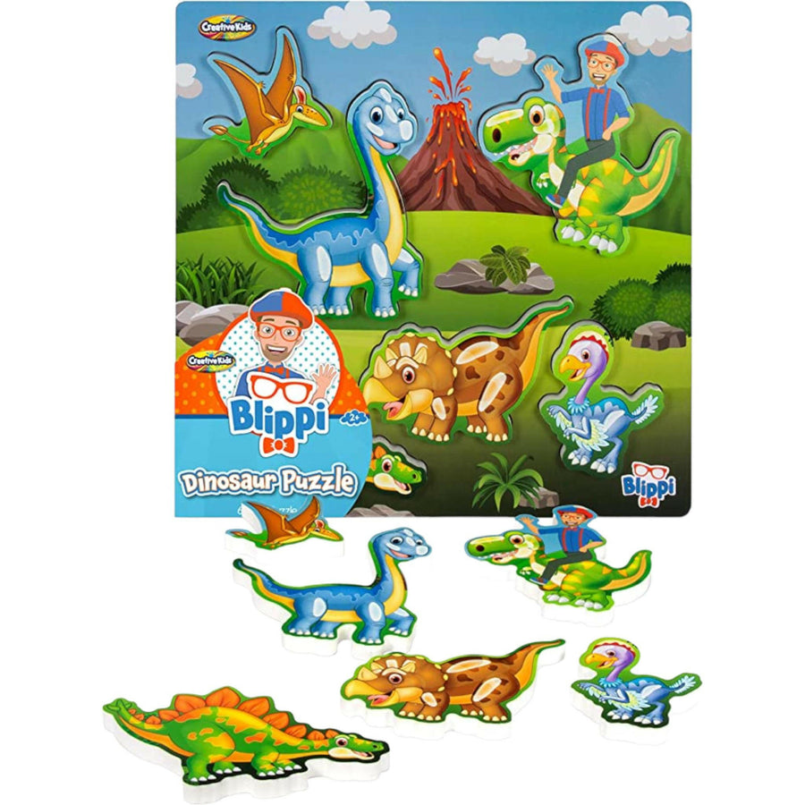 Montessori Blippi Large Wooden Puzzles For Kids Creative Kids