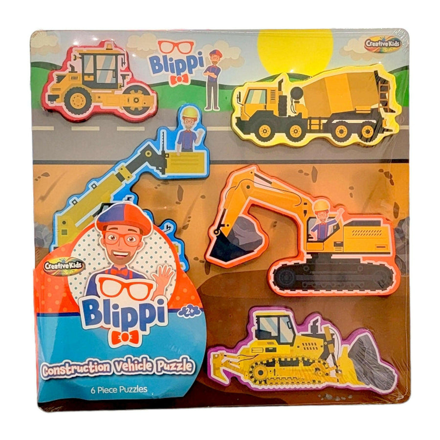 Montessori Blippi Large Wooden Puzzles For Kids Creative Kids