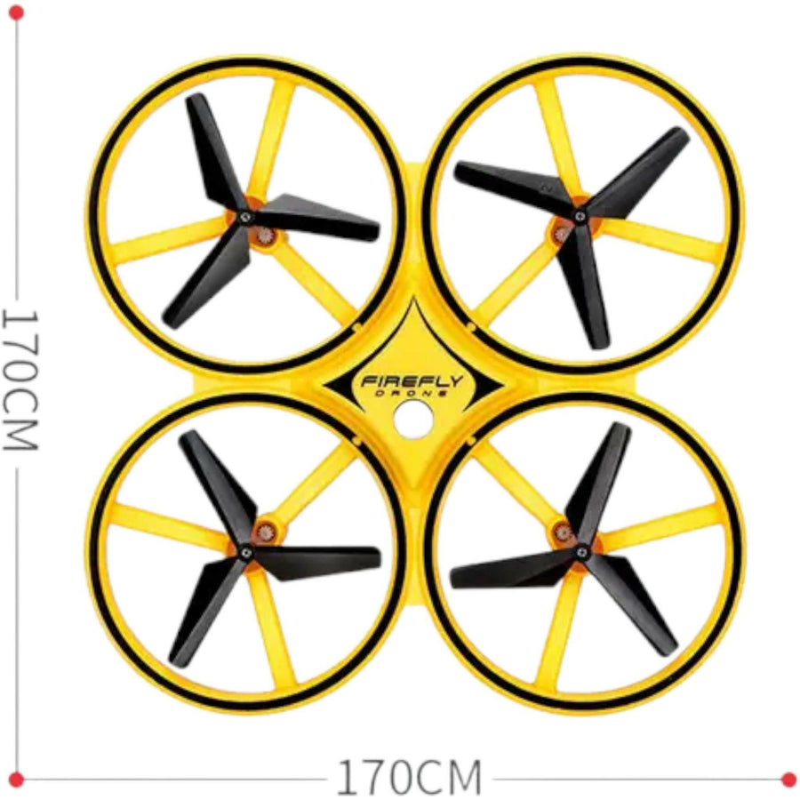 Motion Sensor Drone Helicopter Quadcopter With Remote Control And Hand Sensor With LED Lights High Quality Yellow