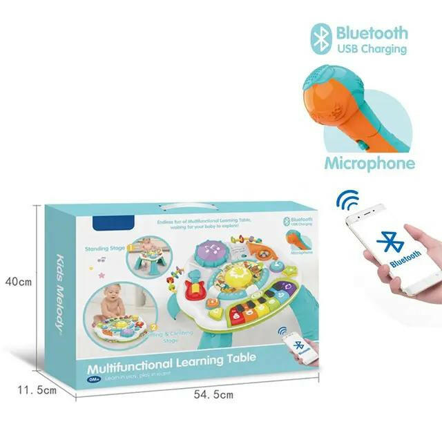 Multifunctional Learning Table Piano For Babies With Music And Bluetooth