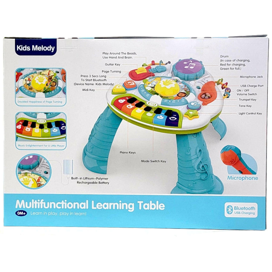 Multifunctional Learning Table Piano For Babies With Music And Bluetooth