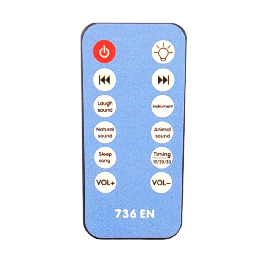 Owl And Bear Baby Infant Crib Toy Mobile Musical Projection and Night Light With Remote Control Blue