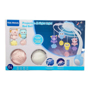 Owl And Bear Baby Infant Crib Toy Mobile Musical Projection and Night Light With Remote Control Pink