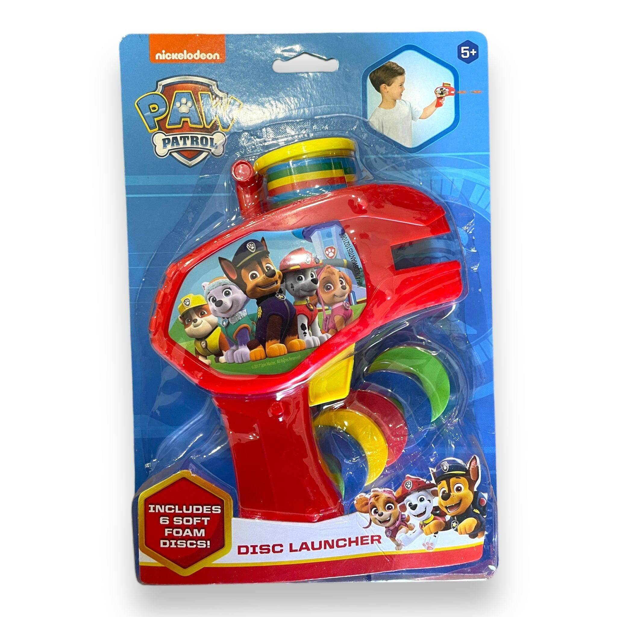 Paw Patrol Soft Foam Disc Shooter Blaster Gun on card