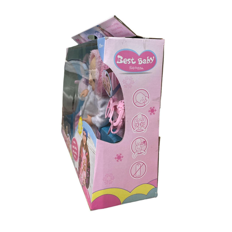 Adorable baby doll with 12 interactive sounds, perfect for playtime