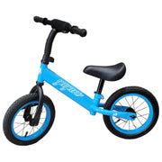 Kid Toddler Balance Bicycle Bike 12 Inch With Leather Adjustable Seat And Handlebar Lightweight.