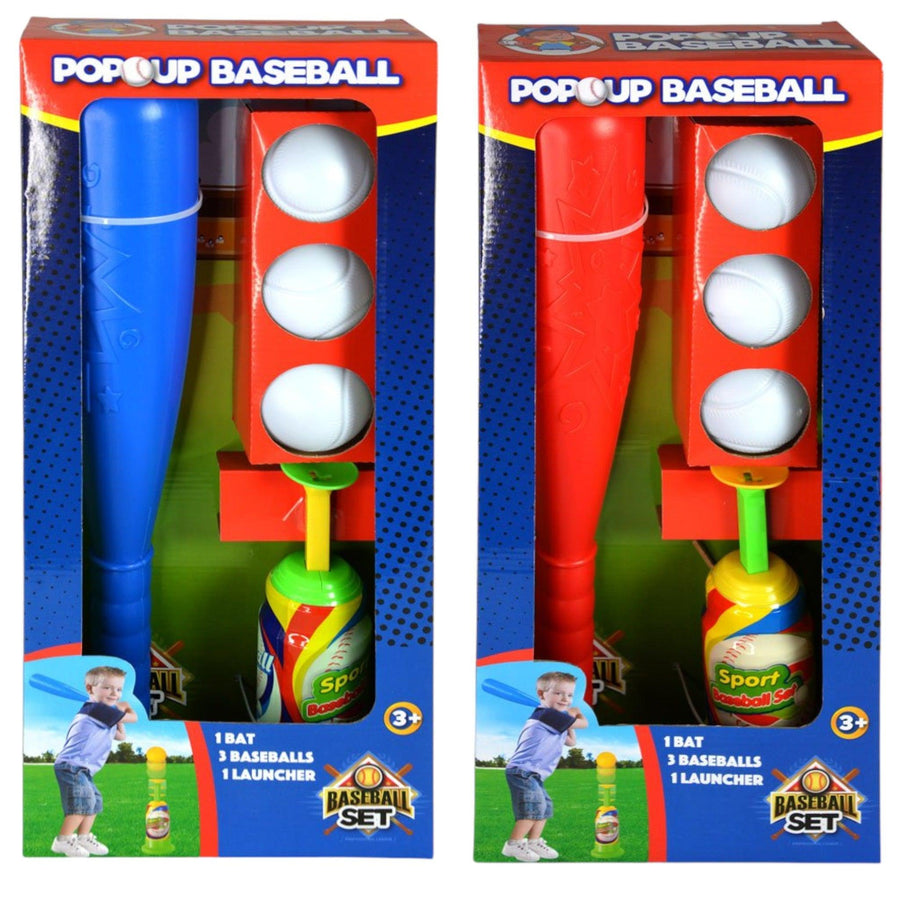 Pop Up Baseball Set With 3 Balls Sport Tech
