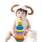 Rainbow Colorful Stacking Cups For Toddlers Baby Sorting Toys