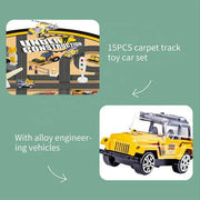 Rapid World Police Track With die cast Metal Cars & Storage Blanket