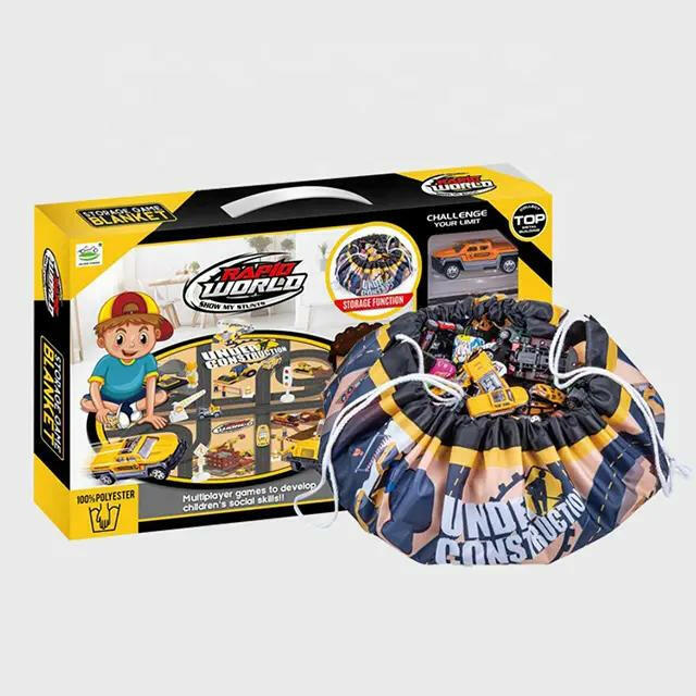 Rapid World Police Track With die cast Metal Cars & Storage Blanket