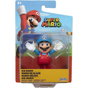 SUPER MARIO Action Figure 2.5 Inch Ice Mario Collectible Toy.