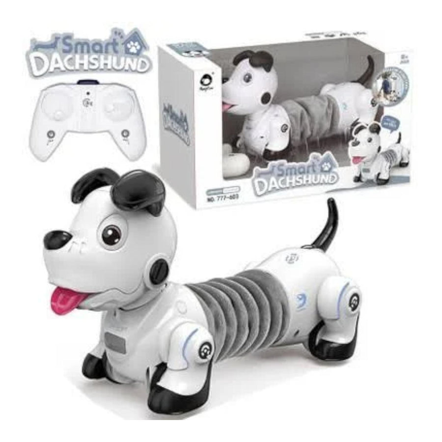 Smart Dachshund Dog Robot Toy For Boys and Girls Toddlers and Kids Gesture Sensing and Body Twisting