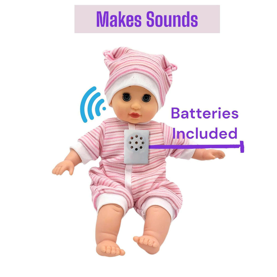 Soft Baby Doll Can Speak 12 Baby Sounds With Doctor Set 14 Inch