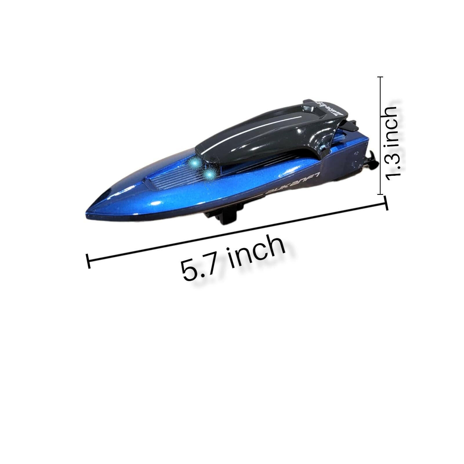 Speed Boat Mini Wireless Remote Control for Kids (Blue)