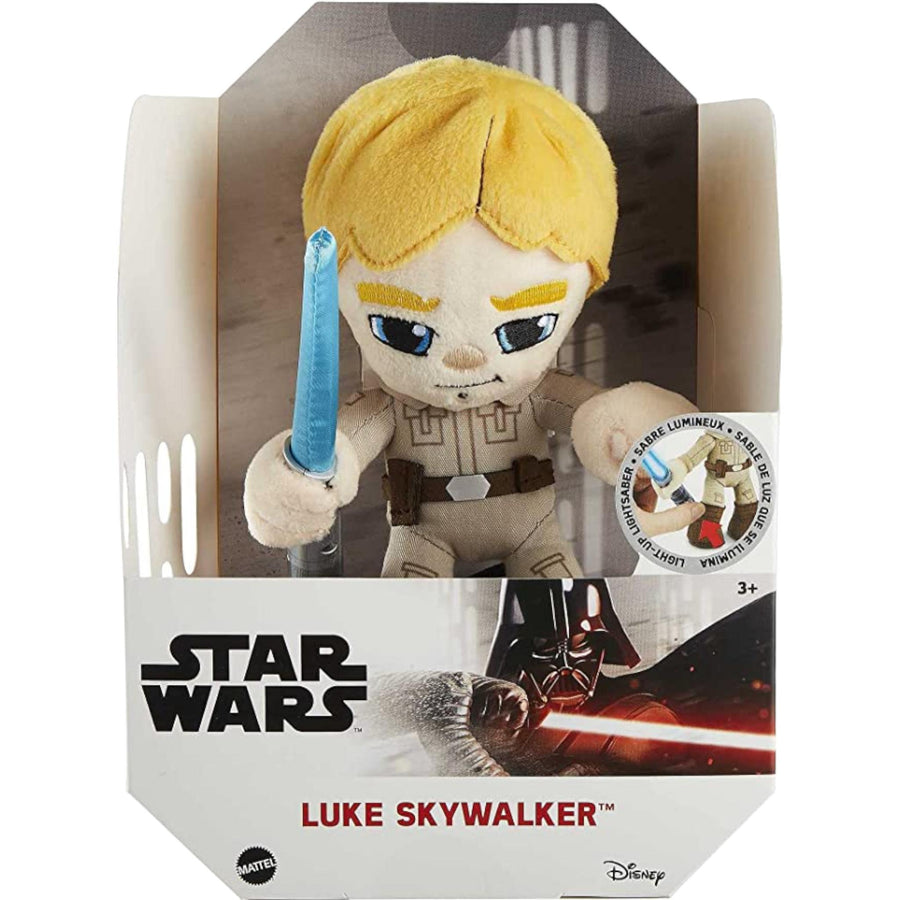 Star Wars Luke Skywalker Plush Characters, 7.5-in Soft, Collectible Gift for Movie Fans and Kids