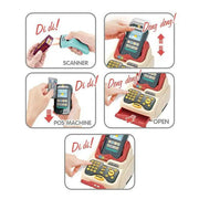 Supermarket Shopping Pretend Toy Set With Scanner Card Reader Sounds And Money And Shopping Cart